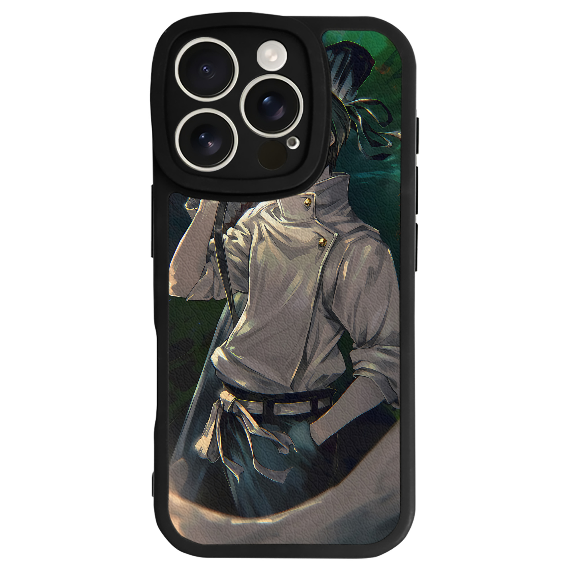 （画像用） 呪術廻戦 Jujutsu Kaisen 【iPhone 16シリーズ対応】シリコンスマホケース（レザー調） 材質：シリコン